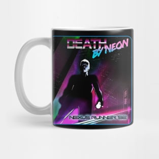 Death By Neon Album Nexus Runner '82 Logo Design - Official Product - cinematic synthwave / horror / berlin school / retrowave / dreamwave t-shirt Mug